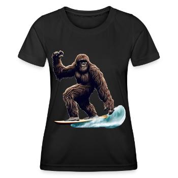 Bigfoot Surf - T-shirt sport Femme - noir - Devant - AI Model Female 172 light (172cm)