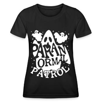 Paranormal Patrol Ghost Investigator Gifts - Women's Functional T-Shirt - black - Front - AI Model Female 172 light (172cm)