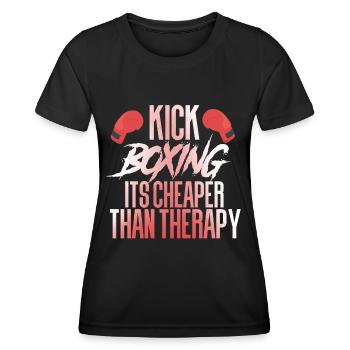 Kickboxing Kickboxing - T-shirt sport Femme - noir - Devant - AI Model Female 172 light (172cm)