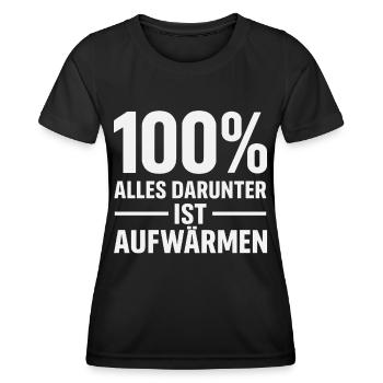 Fitness Shirt Gym Sport Style - Women's Functional T-Shirt - black - Front - AI Model Female 172 light (172cm)