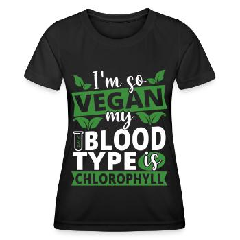 Veganer Spruch Vegane Lebensweise - Frauen Funktions-T-Shirt - Schwarz - Vorne - AI Model Female 172 light (172cm)