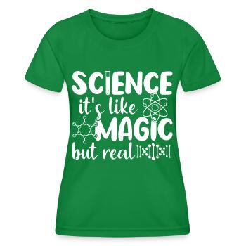 Dicton de la recherche scientifique - T-shirt sport Femme - vert - Devant - AI Model Female 172 dark (172cm)