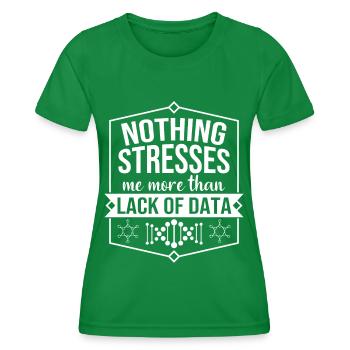 Scientist Researcher Funny Saying Gift - Women's Functional T-Shirt - kelly green - Front - AI Model Female 172 dark (172cm)