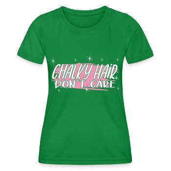 Chalky Hair Dont Care - Idée cadeau de gymnaste drôle - T-shirt sport Femme - vert - Devant - AI Model Female 172 dark (172cm)