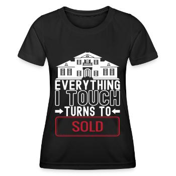 Immobilienmarkler Markler Immobilien - Frauen Funktions-T-Shirt - Schwarz - Vorne - AI Model Female 172 light (172cm)