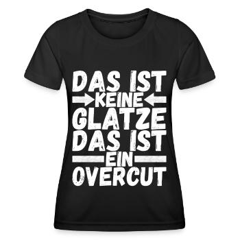 Glatze Glatzkopf - Frauen Funktions-T-Shirt - Schwarz - Vorne - AI Model Female 172 light (172cm)