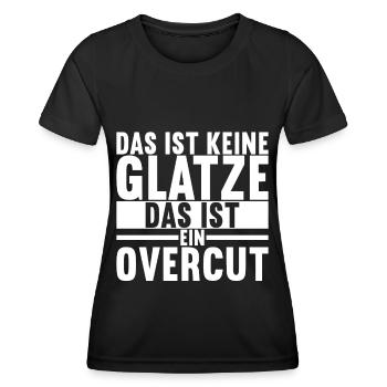 Glatze Glatzkopf - Frauen Funktions-T-Shirt - Schwarz - Vorne - AI Model Female 172 light (172cm)