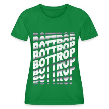 Bottrop Germany City Font Skyline Home - Women's Functional T-Shirt - kelly green - Front - AI Model Female 172 dark (172cm)