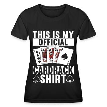 Poker Poker Player Casino - T-shirt sport Femme - noir - Devant - AI Model Female 172 light (172cm)