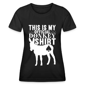 Poker Poker Player Casino - T-shirt sport Femme - noir - Devant - AI Model Female 172 light (172cm)