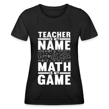Mathe Mathelehrer - Frauen Funktions-T-Shirt - Schwarz - Vorne - AI Model Female 172 light (172cm)