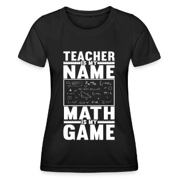 Mathe Mathelehrer - Frauen Funktions-T-Shirt - Schwarz - Vorne - AI Model Female 172 light (172cm)