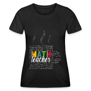 Mathe Mathelehrer - Frauen Funktions-T-Shirt - Schwarz - Vorne - AI Model Female 172 light (172cm)