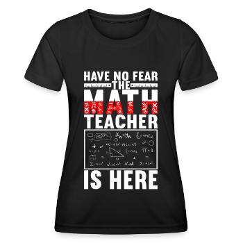 Mathe Mathelehrer - Frauen Funktions-T-Shirt - Schwarz - Vorne - AI Model Female 172 light (172cm)