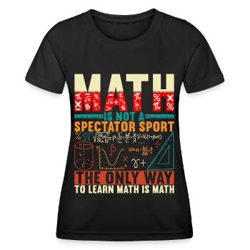 Mathe Mathelehrer - Frauen Funktions-T-Shirt - Schwarz - Vorne - AI Model Female 172 light (172cm)