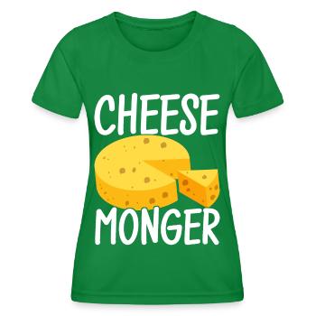 Amateurs de fromage Gouda - T-shirt sport Femme - vert - Devant - AI Model Female 172 dark (172cm)