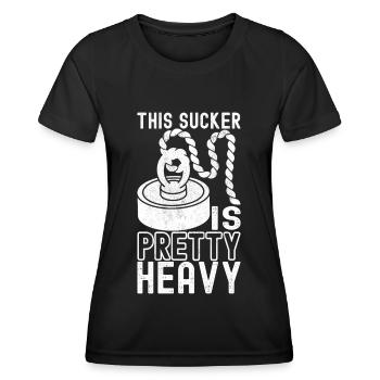 Magnet Fischer Magnet Fischen - Frauen Funktions-T-Shirt - Schwarz - Vorne - AI Model Female 172 light (172cm)