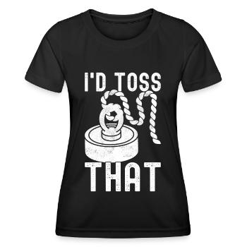 Magnet Fischer Magnet Fischen - Frauen Funktions-T-Shirt - Schwarz - Vorne - AI Model Female 172 light (172cm)