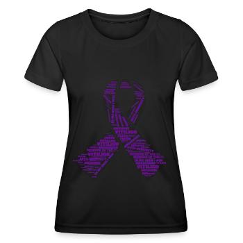 Vitiligo World Vitiligo Day - Frauen Funktions-T-Shirt - Schwarz - Vorne - AI Model Female 172 light (172cm)