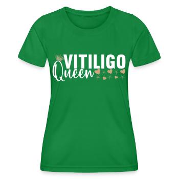 Vitiligo World Vitiligo Day - Frauen Funktions-T-Shirt - Kelly Green - Vorne - AI Model Female 172 dark (172cm)