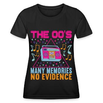 90s 90s 90s Party - Women's Functional T-Shirt - black - Front - AI Model Female 172 light (172cm)