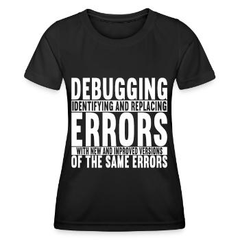 Programmierer Informatiker - Frauen Funktions-T-Shirt - Schwarz - Vorne - AI Model Female 172 light (172cm)