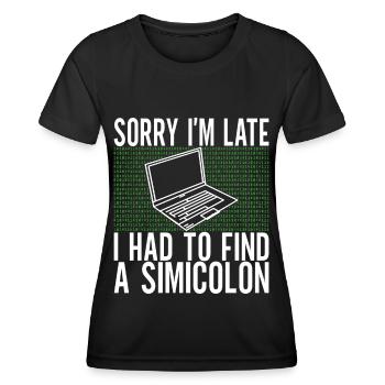 Programmierer Informatiker - Frauen Funktions-T-Shirt - Schwarz - Vorne - AI Model Female 172 light (172cm)
