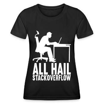 Programmierer Informatiker - Frauen Funktions-T-Shirt - Schwarz - Vorne - AI Model Female 172 light (172cm)