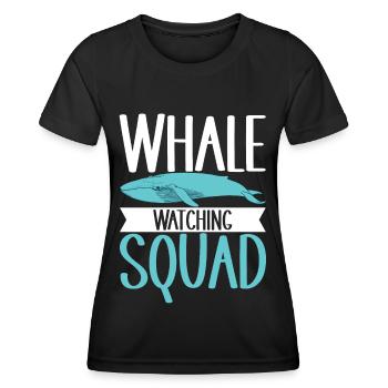 Whale Watchers - Women's Functional T-Shirt - black - Front - AI Model Female 172 light (172cm)