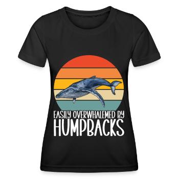 Whale Watchers - Women's Functional T-Shirt - black - Front - AI Model Female 172 light (172cm)