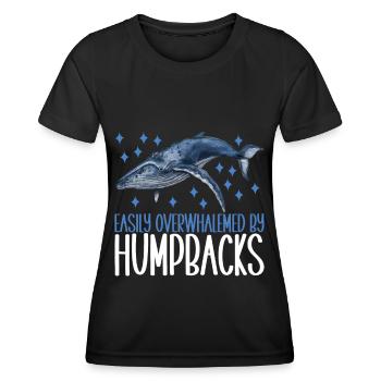 Whale Watchers - Women's Functional T-Shirt - black - Front - AI Model Female 172 light (172cm)