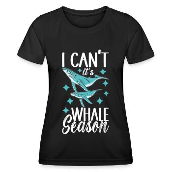 Whale Watchers - Women's Functional T-Shirt - black - Front - AI Model Female 172 light (172cm)
