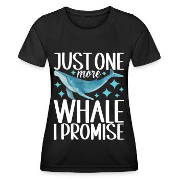 Whale Watchers - Women's Functional T-Shirt - black - Front - AI Model Female 172 light (172cm)