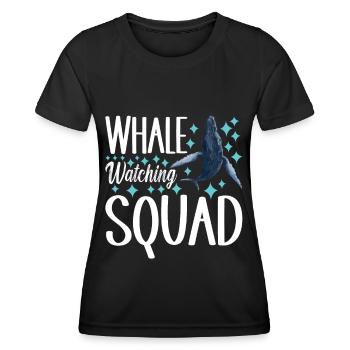 Whale Watchers - Women's Functional T-Shirt - black - Front - AI Model Female 172 light (172cm)