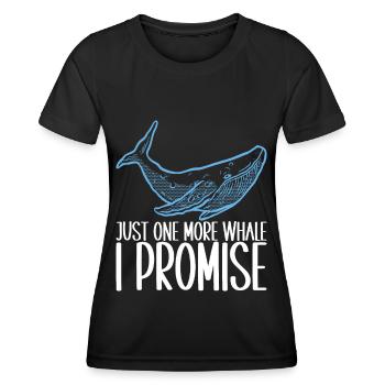 Whale Watchers - Women's Functional T-Shirt - black - Front - AI Model Female 172 light (172cm)