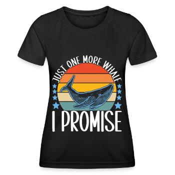 Whale Watchers - Women's Functional T-Shirt - black - Front - AI Model Female 172 light (172cm)