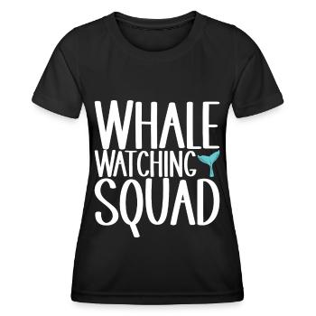 Whale Watchers - Women's Functional T-Shirt - black - Front - AI Model Female 172 light (172cm)