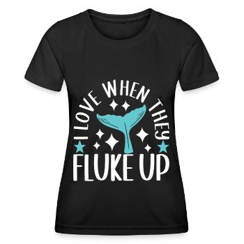 Whale Watchers - Women's Functional T-Shirt - black - Front - AI Model Female 172 light (172cm)