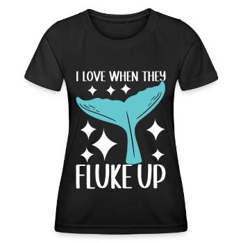 Whale Watchers - Women's Functional T-Shirt - black - Front - AI Model Female 172 light (172cm)