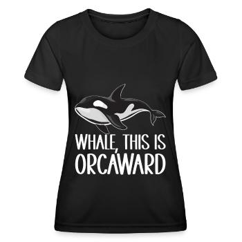 Whale Watchers - Women's Functional T-Shirt - black - Front - AI Model Female 172 light (172cm)
