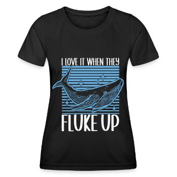 Whale Watchers - Women's Functional T-Shirt - black - Front - AI Model Female 172 light (172cm)
