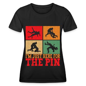 Wrestling Ringen Ringer - Frauen Funktions-T-Shirt - Schwarz - Vorne - AI Model Female 172 light (172cm)