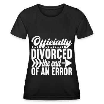 Divorce Divorcé - T-shirt sport Femme - noir - Devant - AI Model Female 172 light (172cm)