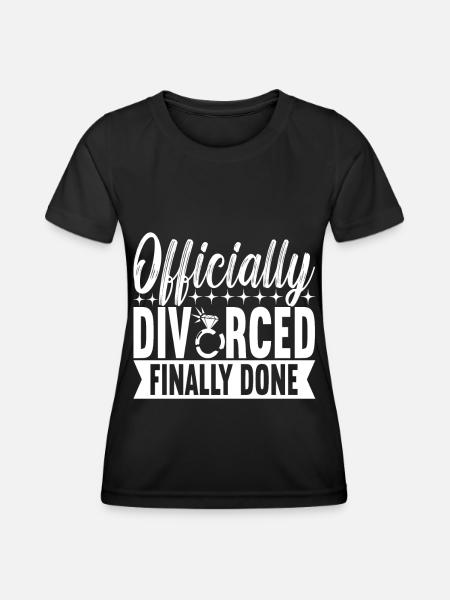 Divorce Divorcé - T-shirt sport Femme - noir
