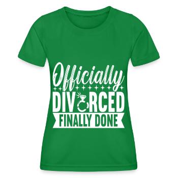 Scheidung Geschieden - Frauen Funktions-T-Shirt - Kelly Green - Vorne - AI Model Female 172 dark (172cm)