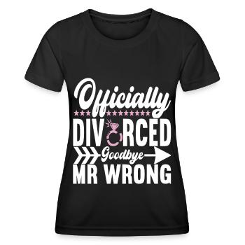 Divorce Divorcé - T-shirt sport Femme - noir - Devant - AI Model Female 172 light (172cm)