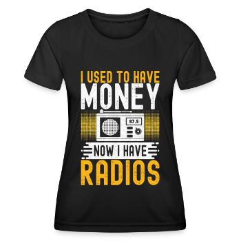 Ham Radio Ham Radio Operator - Women's Functional T-Shirt - black - Front - AI Model Female 172 light (172cm)