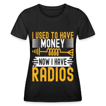 Ham Radio Ham Radio Operator - Women's Functional T-Shirt - black - Front - AI Model Female 172 light (172cm)