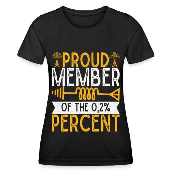 Ham Radio Ham Radio Operator - Women's Functional T-Shirt - black - Front - AI Model Female 172 light (172cm)