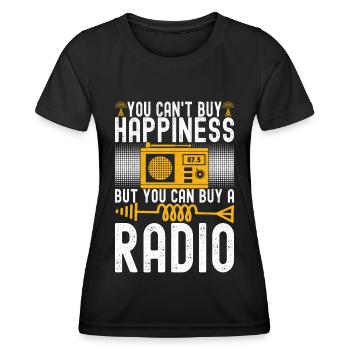 Ham Radio Ham Radio Operator - Women's Functional T-Shirt - black - Front - AI Model Female 172 light (172cm)
